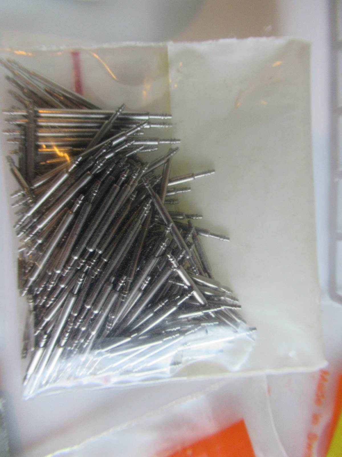 Rolex crystal gaskets hands tin box Various Misc Parts & Brands Lot sold As Is