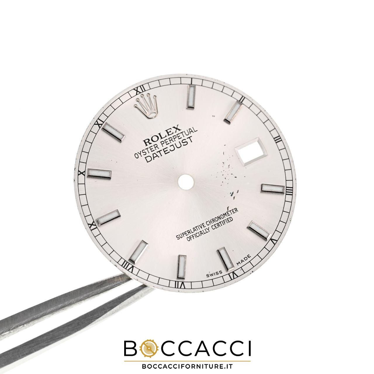 ROLEX Argentee Dial for Datejust 36 Ref. 16220 16200 Calib: 3035, 3135 (USED)