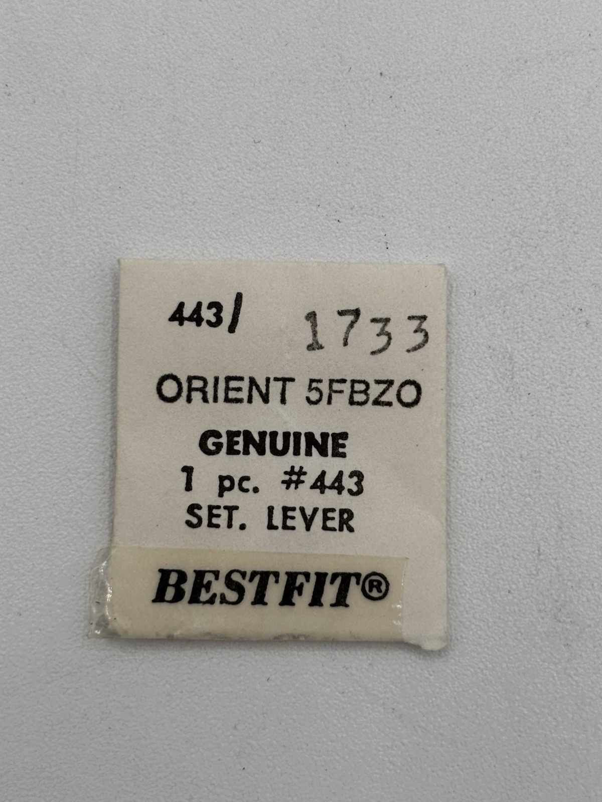 Genuine Orient 5FBZO Setting Lever Detent Watch Part #443 NOS 51.080 (G5D13)