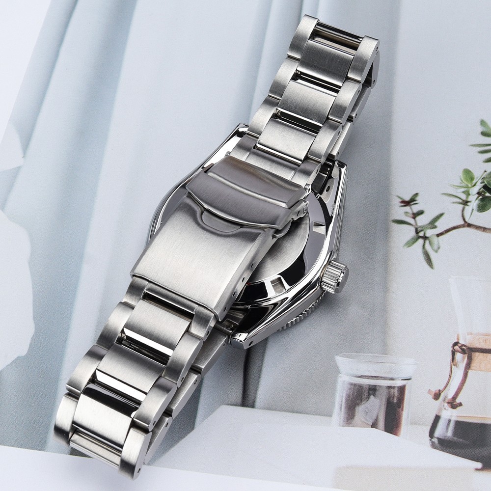 40.5mm Classic Watch Cases+STEEL BAND Ceramic Prospex Style For Seiko NH35 NH36