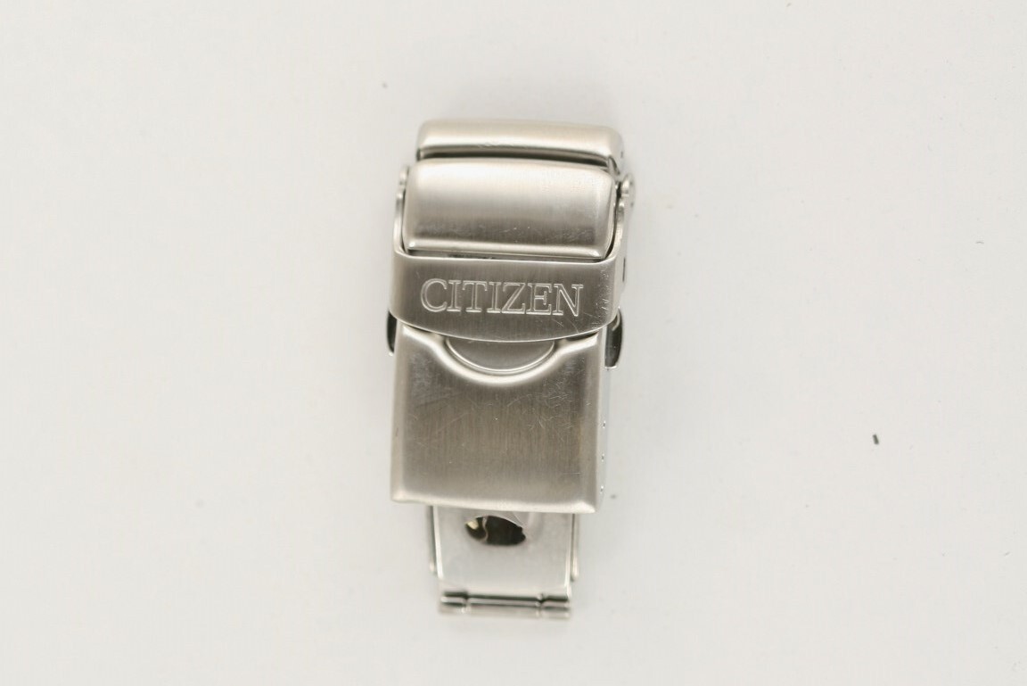 Citizen Men Watch Buckle Clasp Silver Replace Parts Push Button Lock Repair 18mm