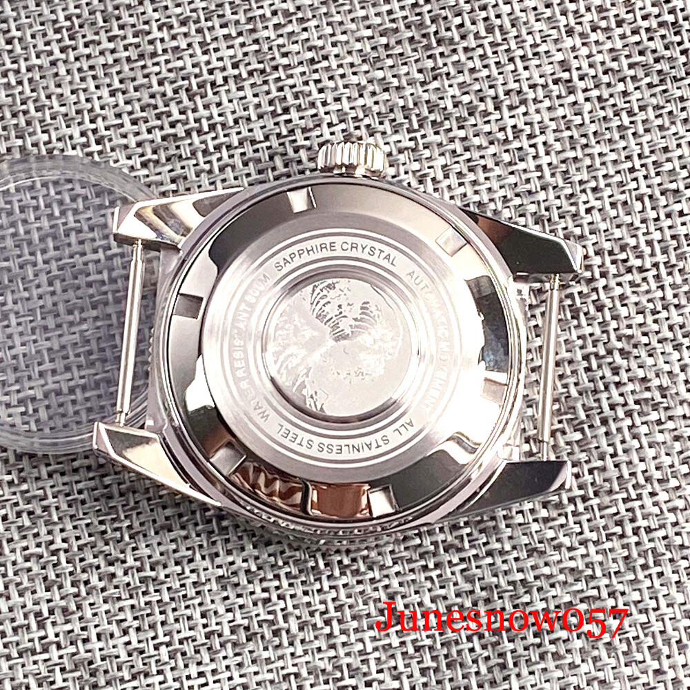 62MAS Watch Case fit NH35A NH36A PT5000 ST2130 ETA2824 AR Sapphire Chapter Ring