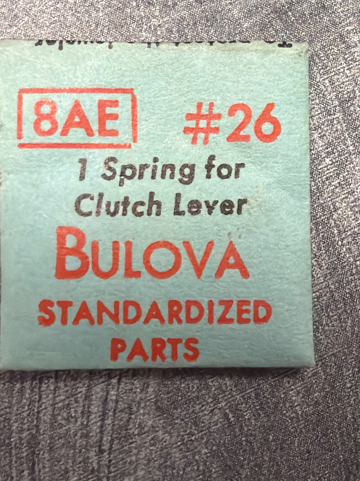 Bulova #26 Clutch Lever Spring NOS – Various Calibers – Factory Sealed