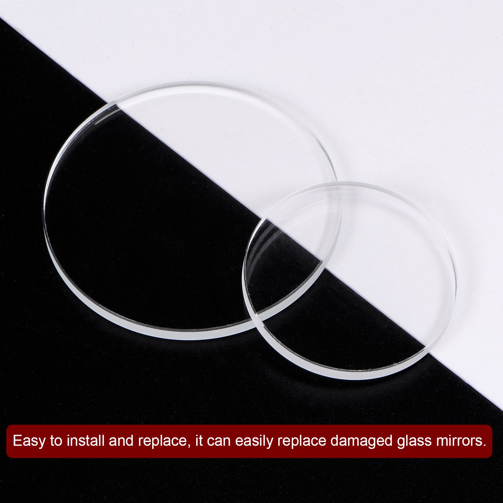 2pcs 39mmx3mm High Transmittance Watch Crystal Lens Glass Round Flat Mineral