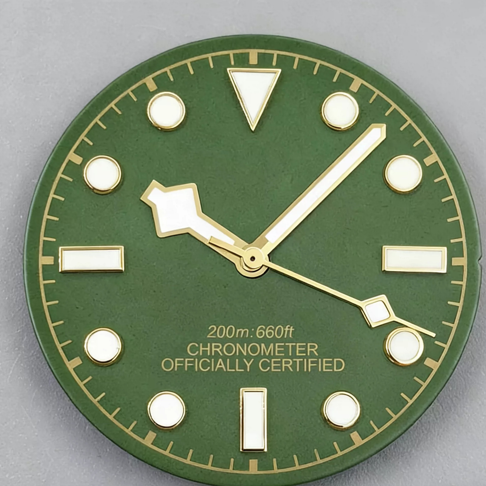 29mm Retro Green Watch Dial Green Lume for Nh34 Nh35 ETA2824 PT ST2130 Movement