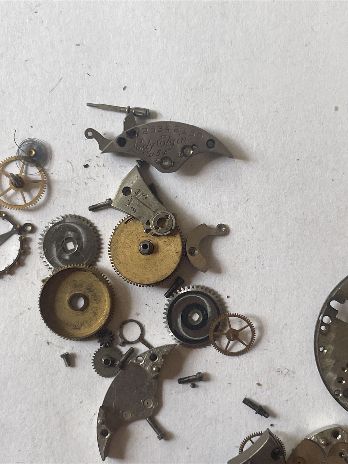 Watch Elgin 973 as 1712 Movement 17 jewels for parts …