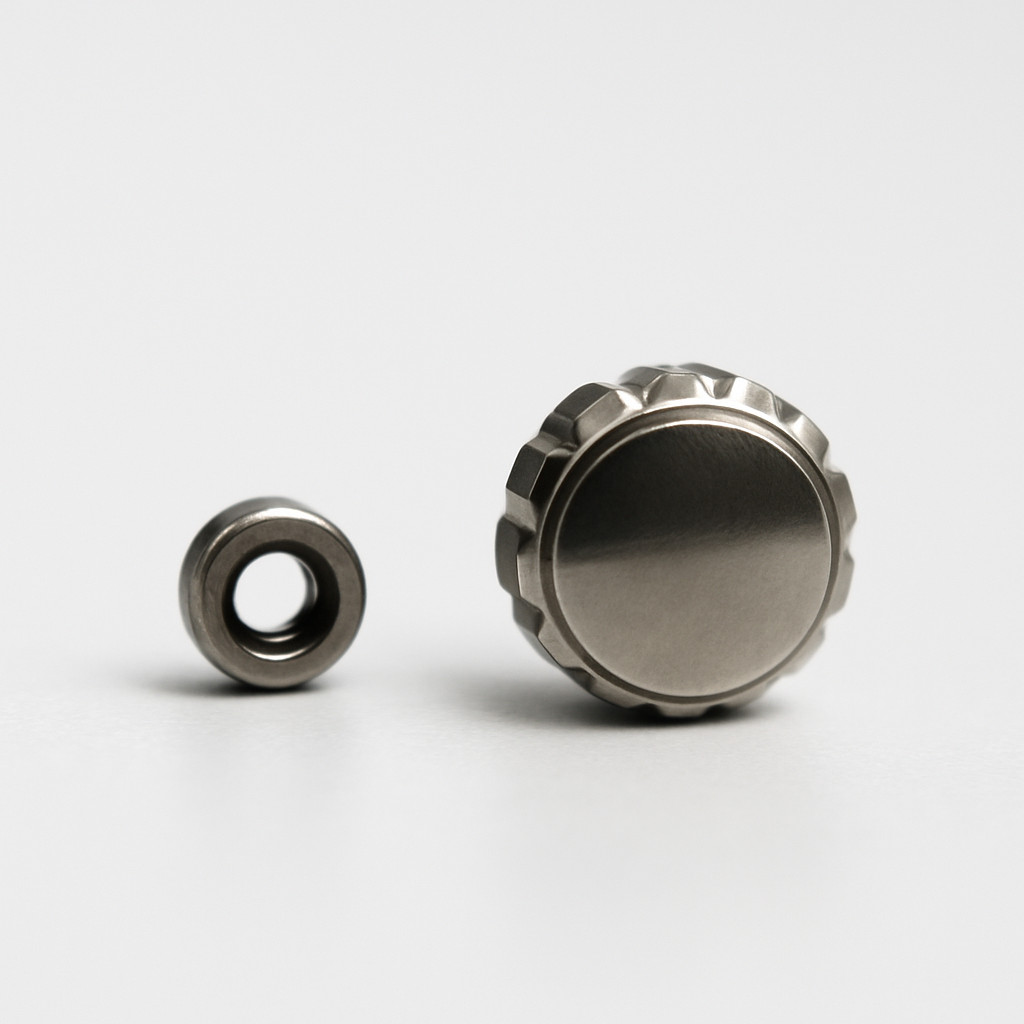 Silver Screw Crown | 7mm – Universal Fit | Luxury Watch Repair Part