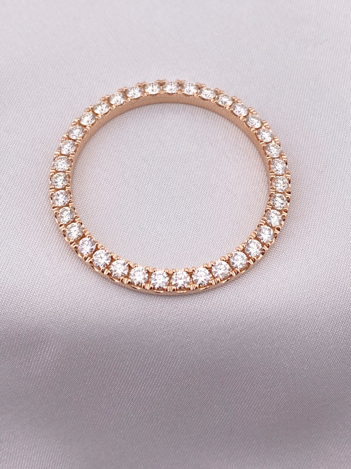 ROLEX3.50CTS.40-41DATEJUST/D.D.18KROSEGOLD CUSTOMDIAMONDBEZEL REF.126331-228235
