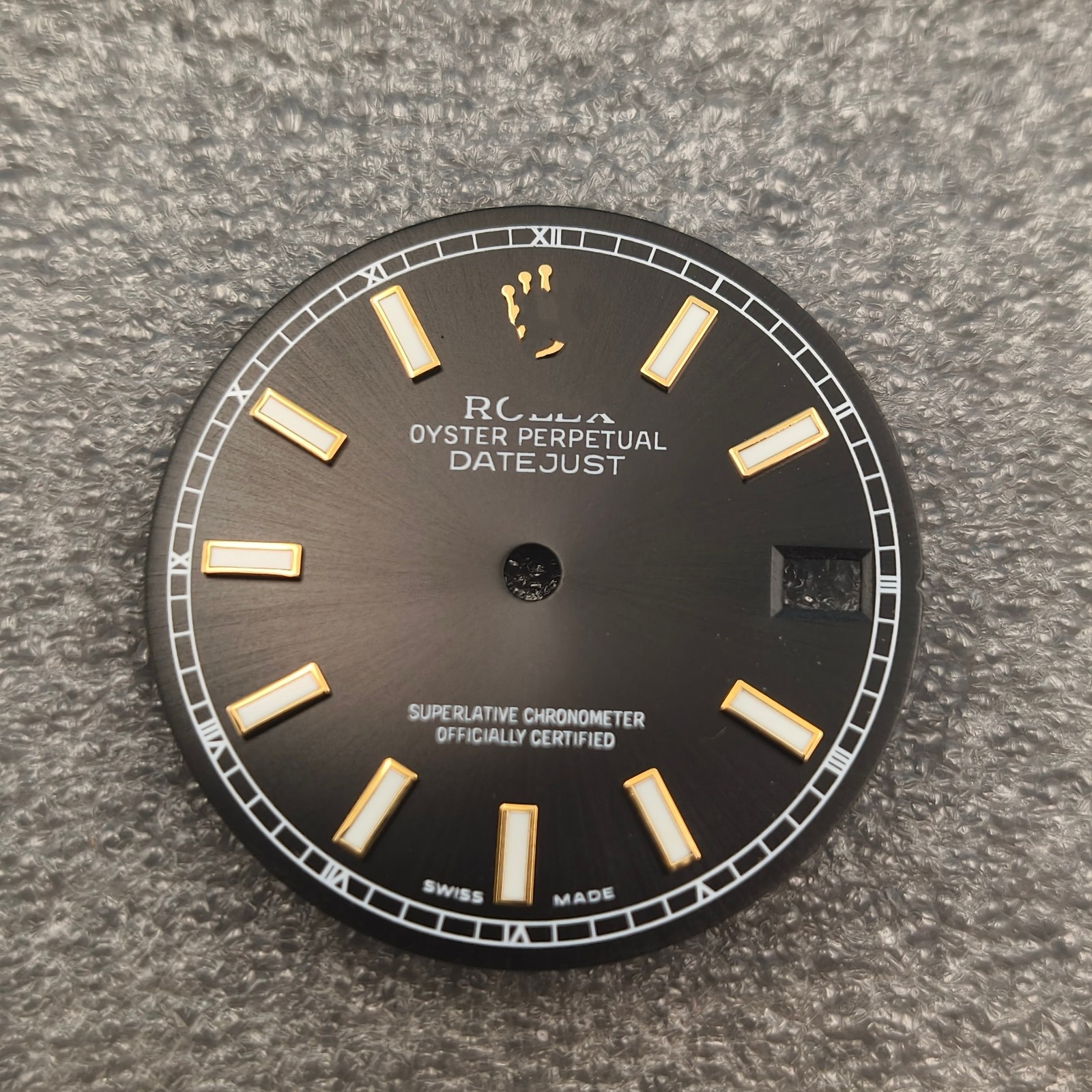 28.5mm Sun Pattern Watch Dial Green Luminous For NH35 Movement Watch Parts