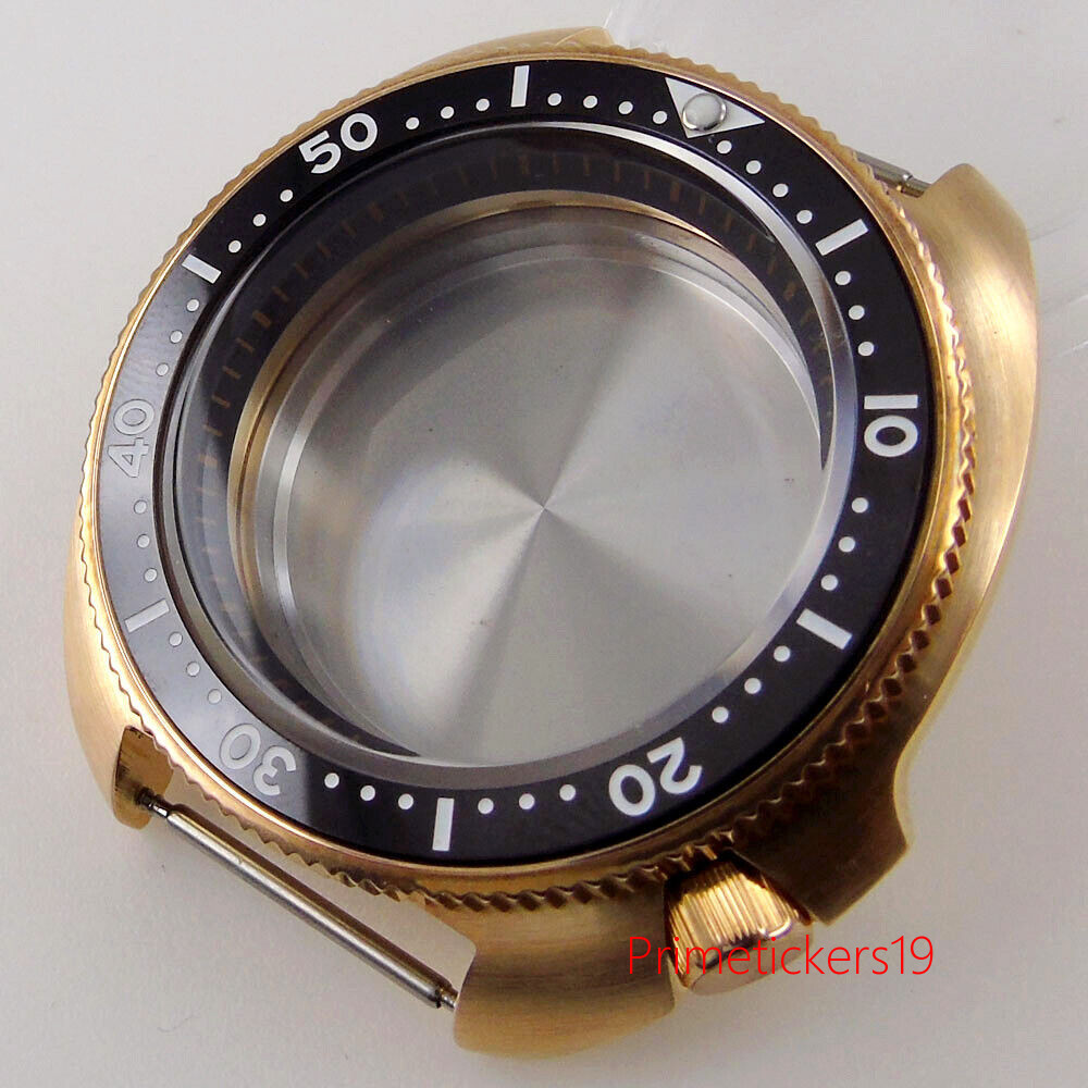 44mm CUSN8 Bronze 200M Dive Watch Case Fit NH35 NH36 NH34 ETA2824 PT5000 Movemen