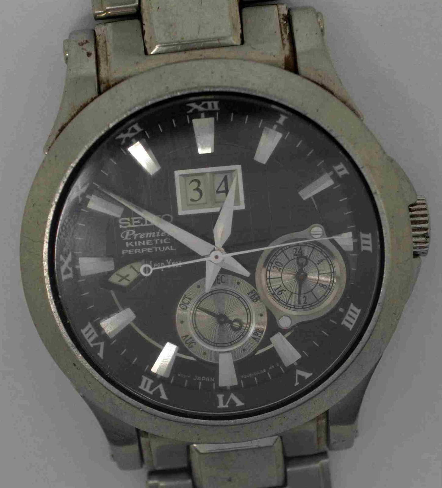 SEIKO Premier Kinetic Perpetual, Leap Year Edition. Ref: 7048-DAA0. For Service