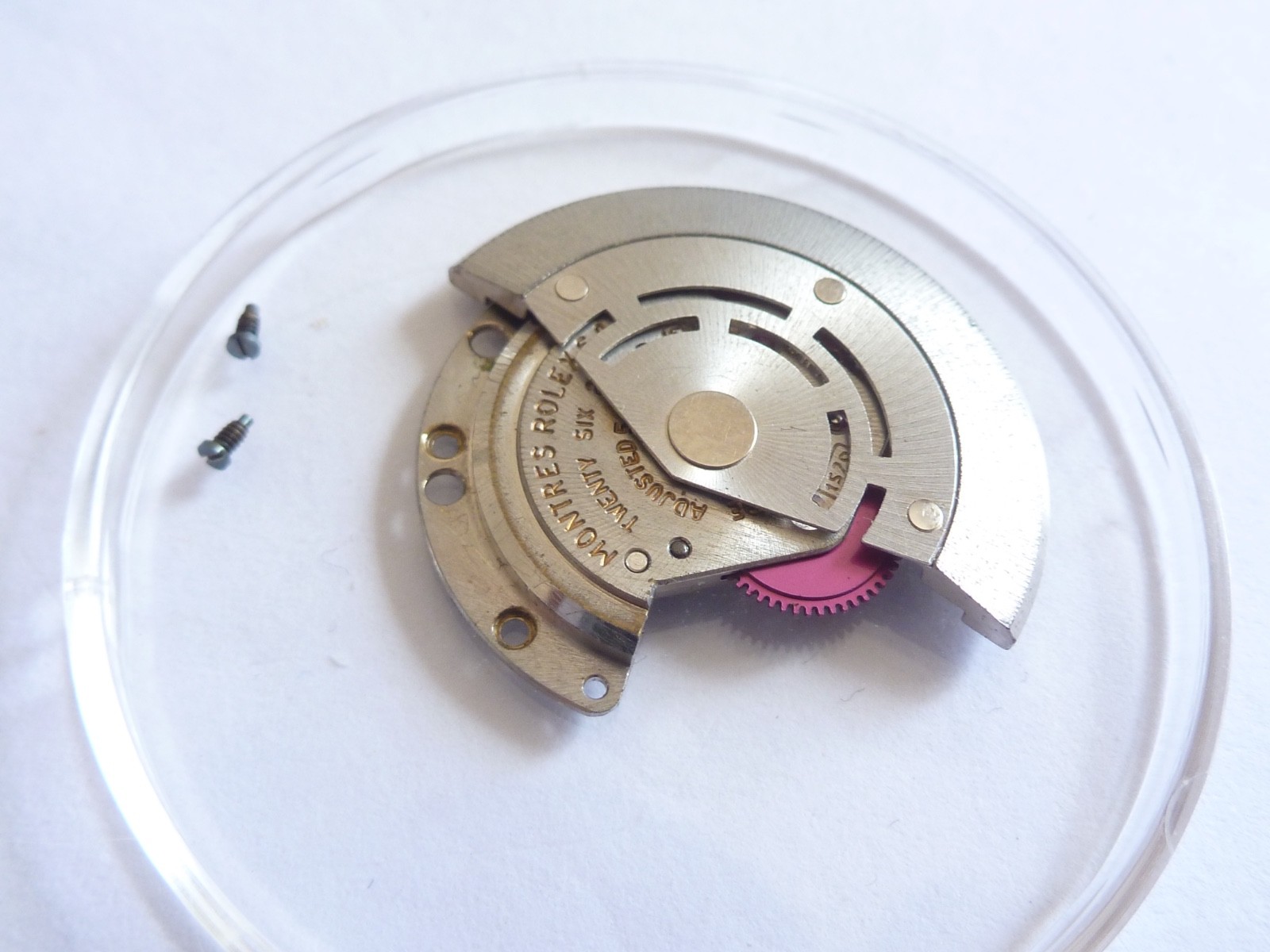 GENUINE Authentic Rolex Rotor + bridge 1570 perfect condition completely screw