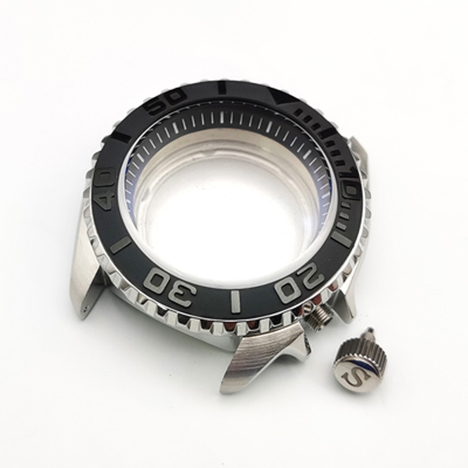 42MM Sapphire Glass Watch Case SKX007 for NH35/NH36/4R Movement Stainless Steel
