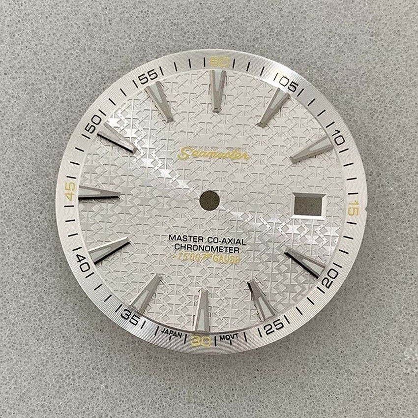 33.5MM Watch Dial Green Luminous Watch Parts for NH35/NH36 Movement