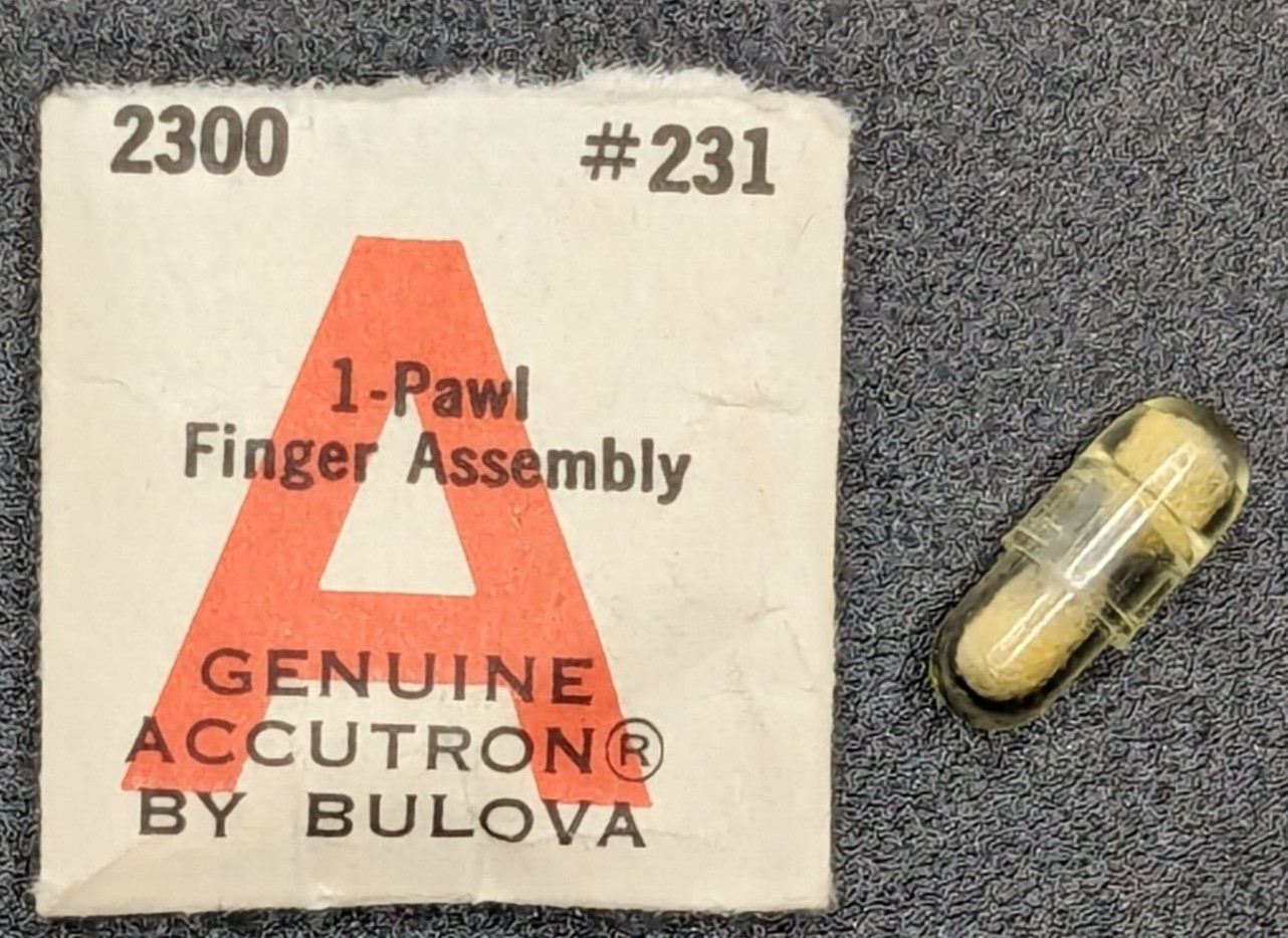 NOS Vintage Genuine Bulova Accutron Cal. 2300 Part# 231 Pawl Finger Assembly