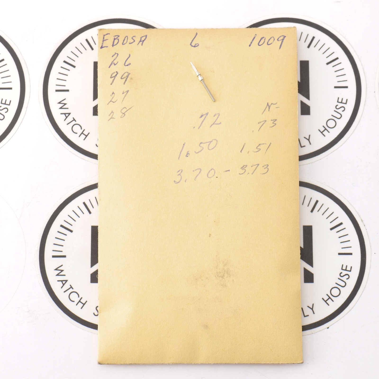 Ebosa 26, 27, 99 Watch Winding Stem Part 401 New Old Stock Watchmakers (C7D9)