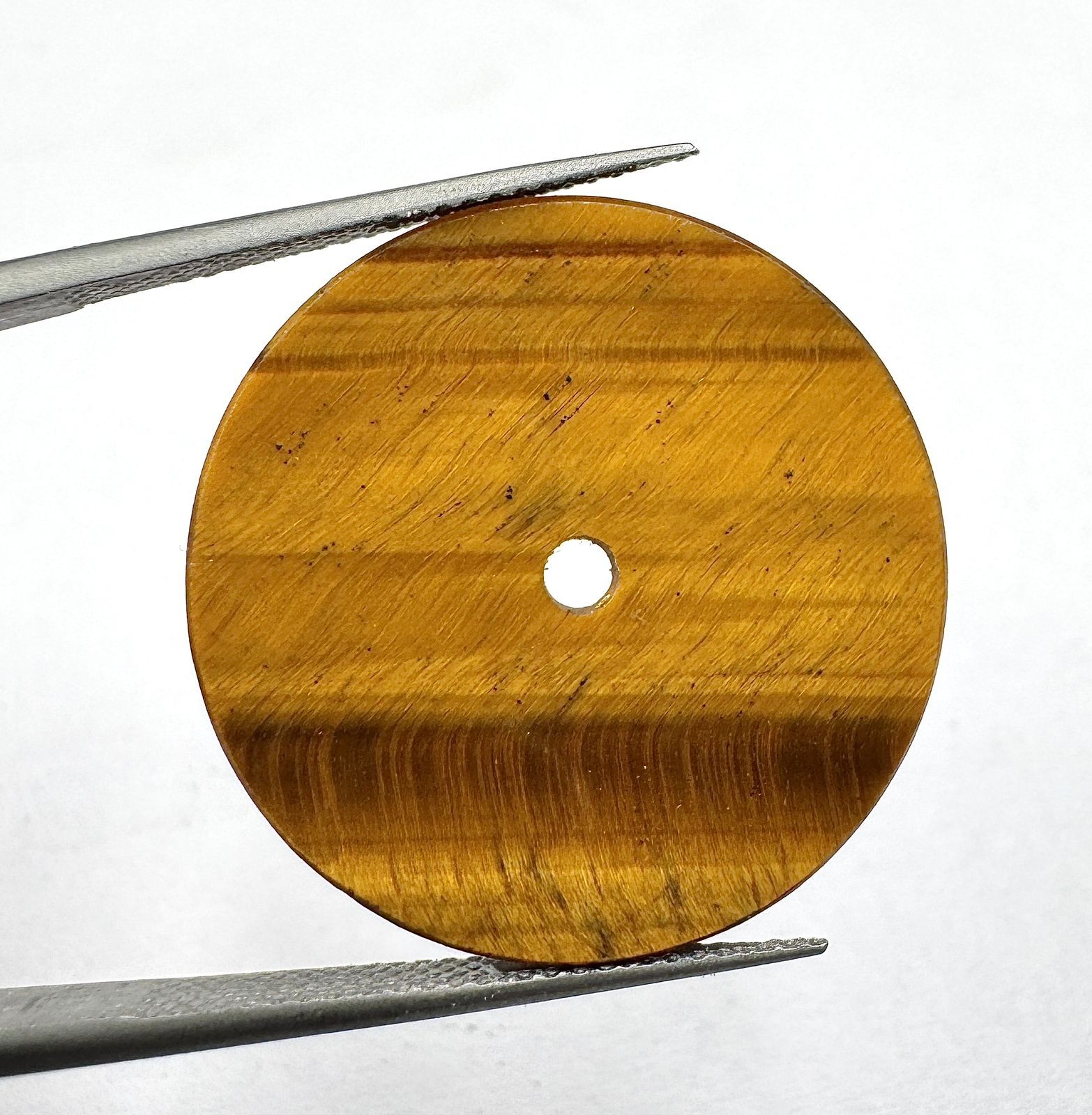 tiger eye Watch Dial Blank Handmade Dial for 24.5 mm-1.5 mm GMC-1147w