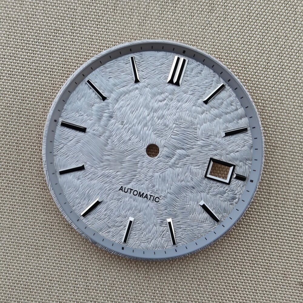 33.5mm Sakura Cherry Blossom Watch Dial White Textured Fit NH35 NH36 Mod Part