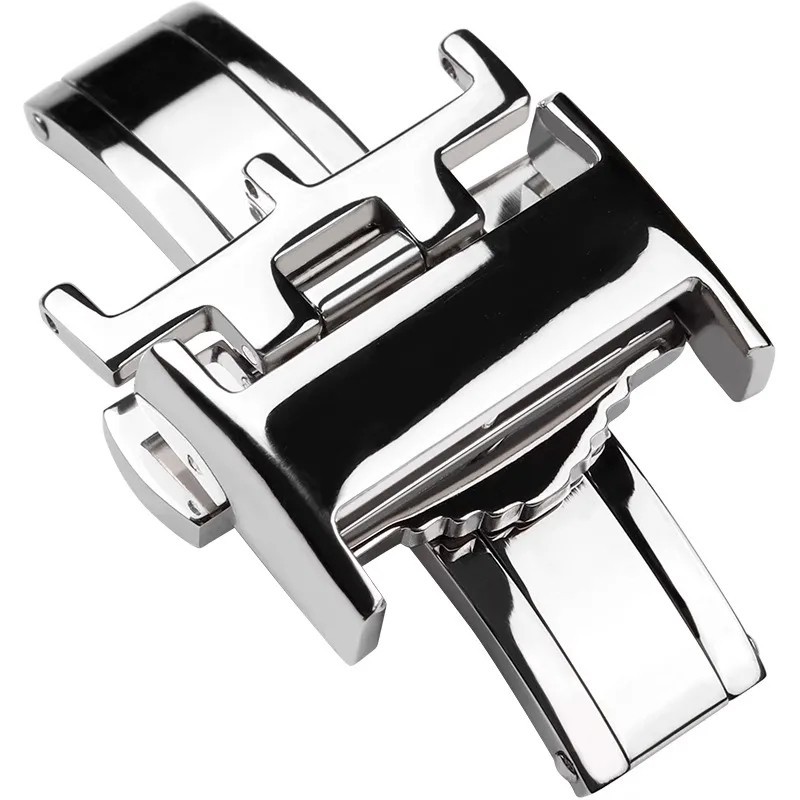 Butterfly Buckle Watch Clasp Stainless Steel Button 14mm 16mm 18mm Rose Gold