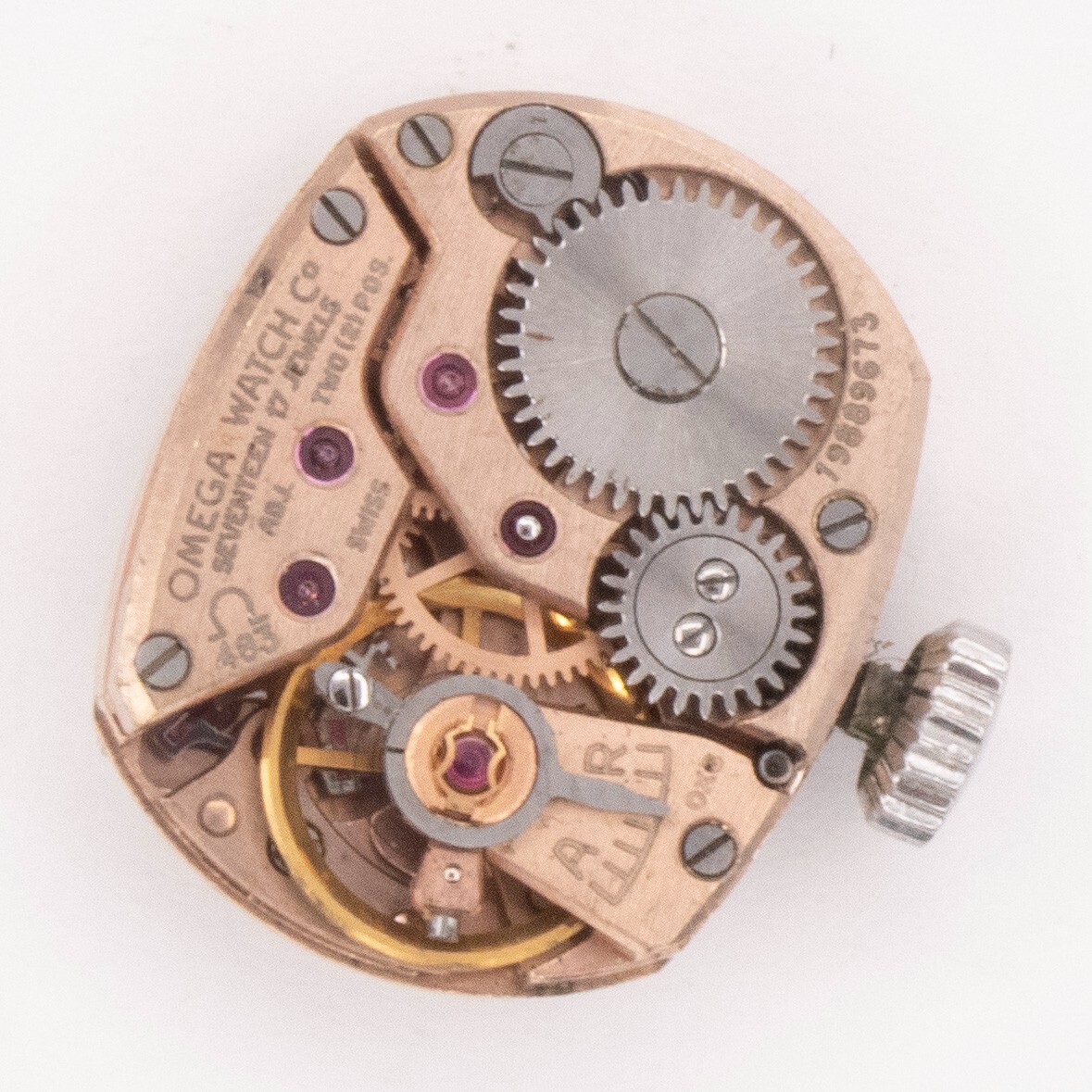 Vintage Omega Caliber 483 17-Jewel 2-Adjustment Wristwatch Movement, Runs