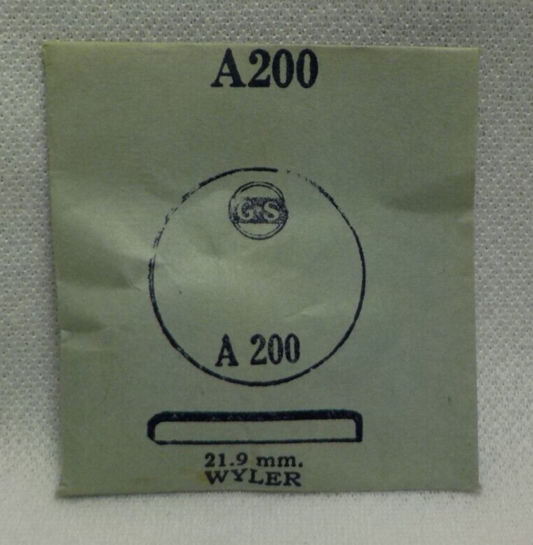 WYLER ROUND WATCH CRYSTAL REPLACEMENT PART 21.9MM WATCHMAKER GS A200 #142
