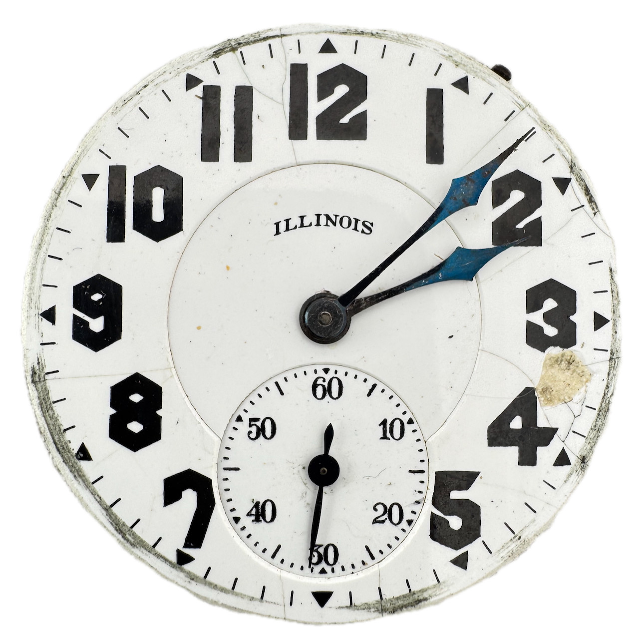 Antique 18s 1925 Illinois 23j Railroad Pocket Watch Movement Sangamo Special