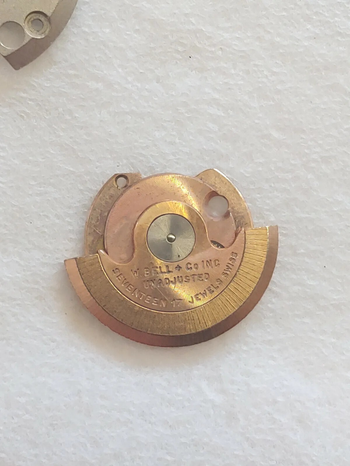 ETA 2471 8 3/4″‘ Winding Rotor Assembly Complete. Bell Watch Co. 17 Jewels, NOS