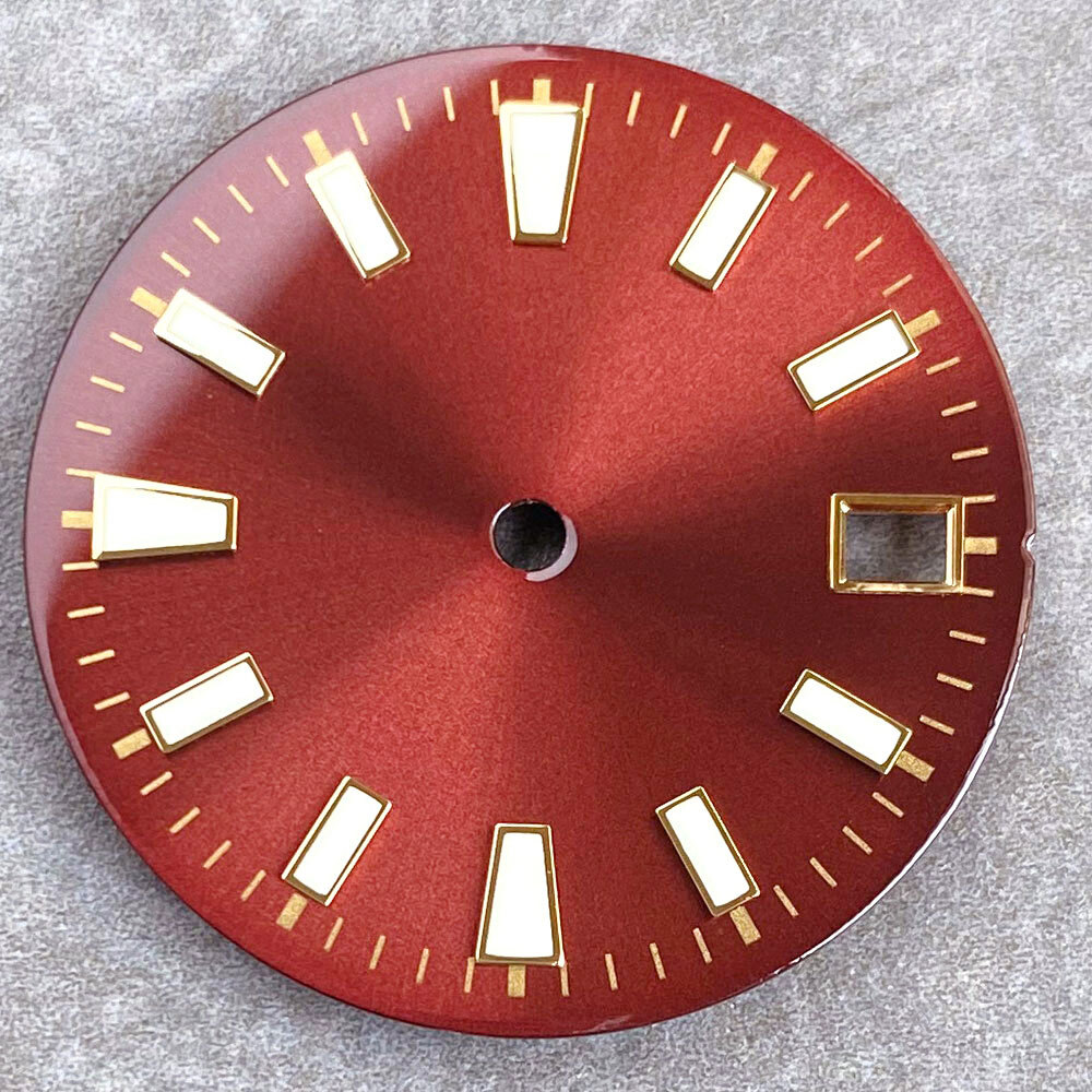 29mm Watch Dial Face Luminous Fit NH35 NH35A NH36A Sunburst Green Black Blue