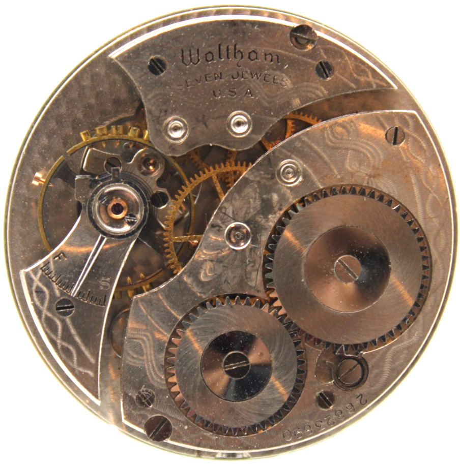 1928 WALTHAM POCKET WATCH MOVEMENT 26823890 GRADE 210 12s 7j (TG2)