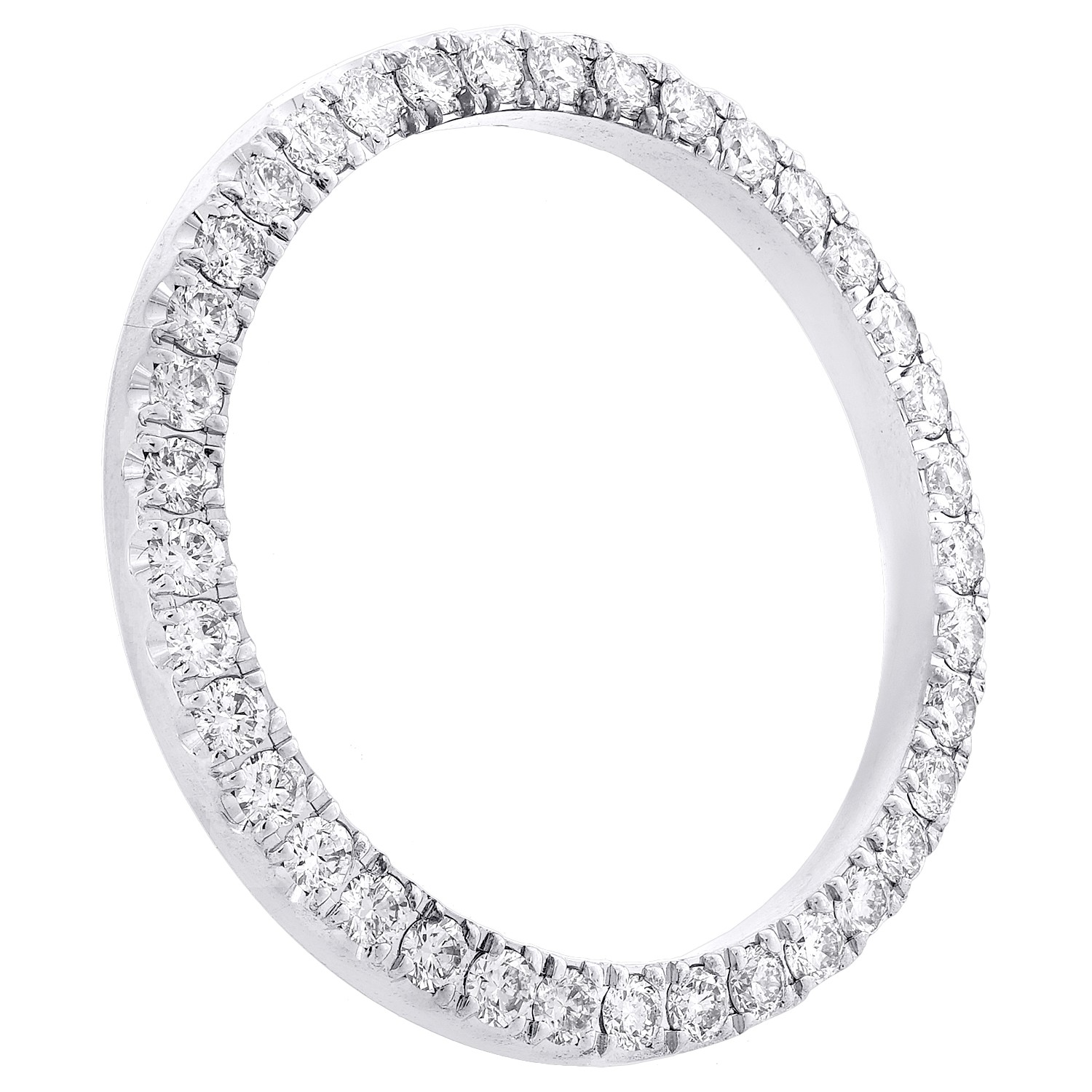 Custom U-Cut Bead Diamond Bezel For Rolex DateJust Midsize 31mm Watch 1.65 CT