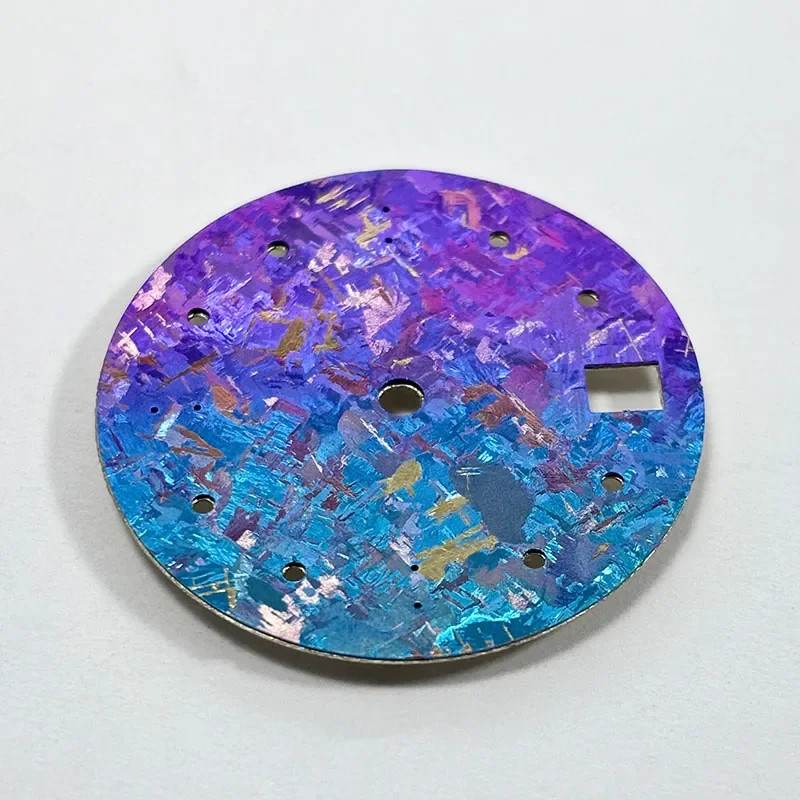 Ice Crystal 28.5mm Dial Crystal Titanium Dial No Lume NH35 Movement