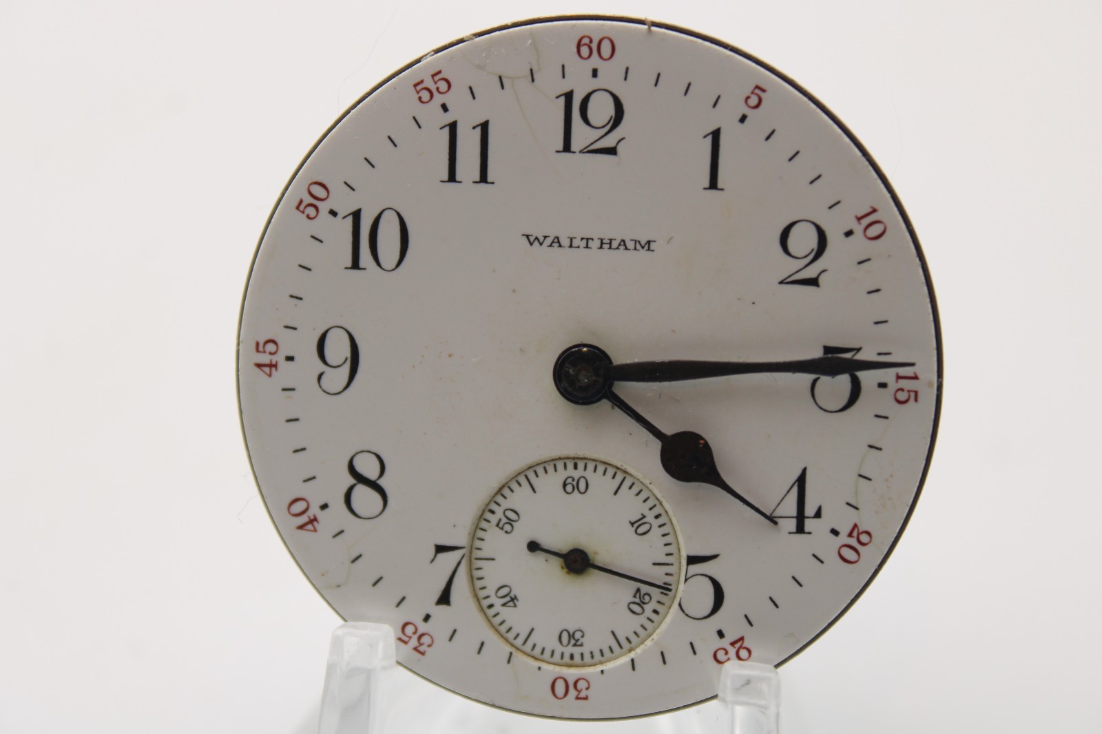 1908 WALTHAM POCKET WATCH MOVEMENT 17466127 GRADE: 610 16s 7j (RJ)