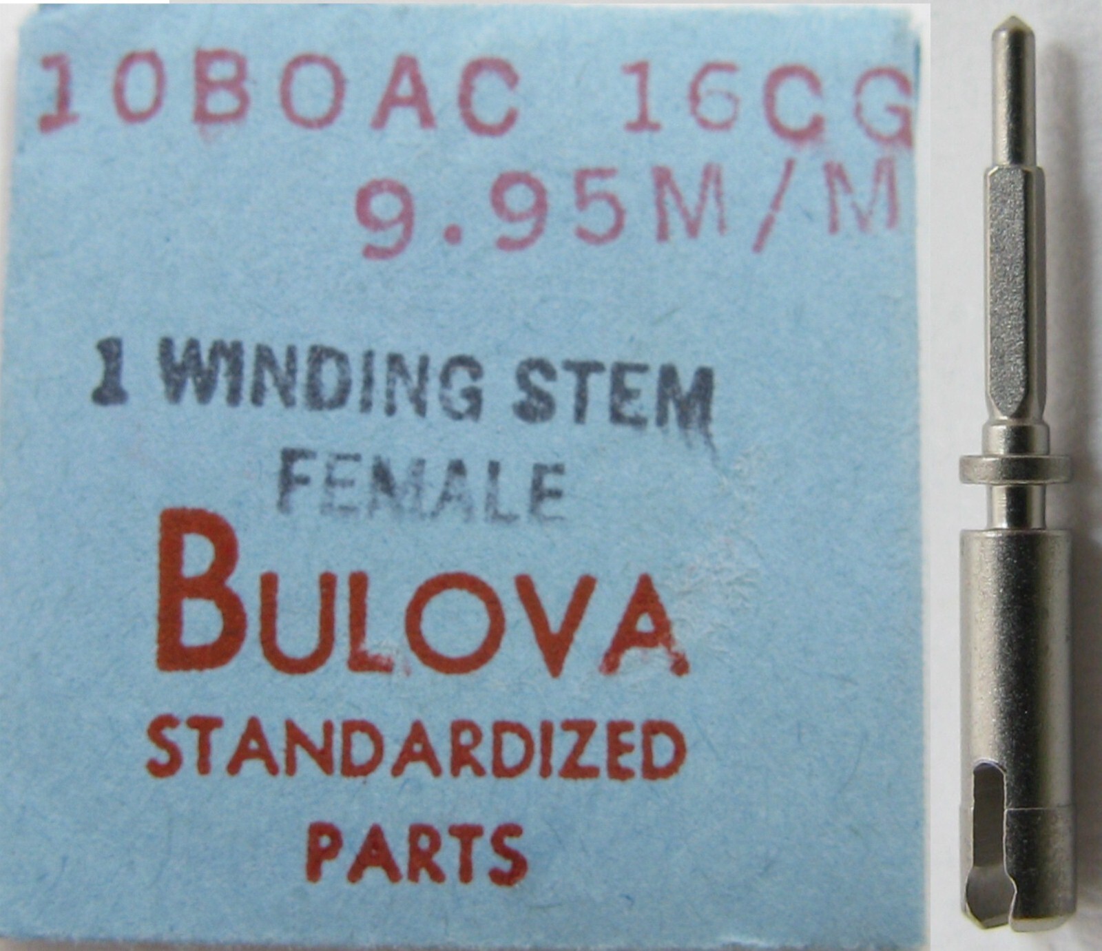 Bulova 11AL 11AF 10BZC 10BPAC 10BOAC 10CH 10BNCH watch part split stem #404 16CG
