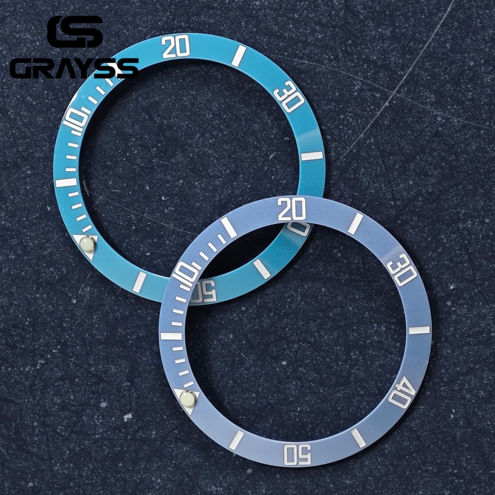 38mm Ceramic Alloy Watch Bezel Insert-Ring for 40mm SUB NH35 NH34 GMT