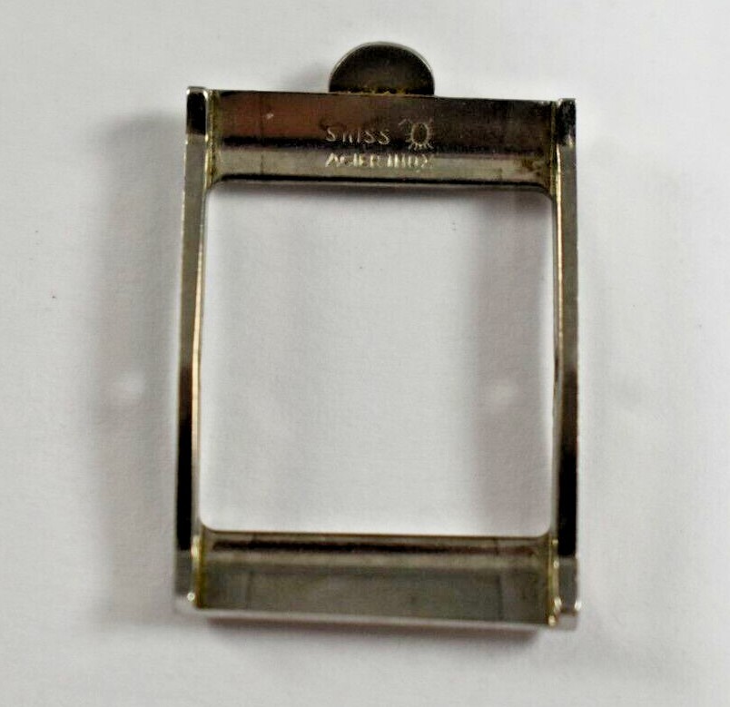 Vintage Omega Stainless Steel Wrist Watch Band Buckle 14.75mm No Tongue lot.z