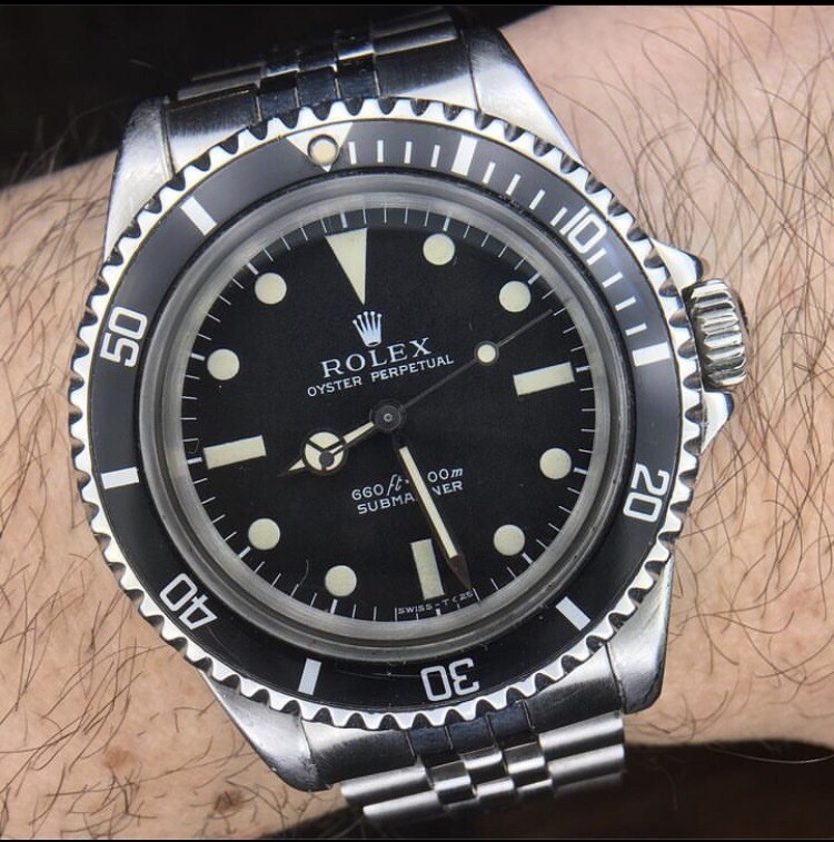 Rolex 5513 / 5512 / 1680 Pearl/Pip (no lume)