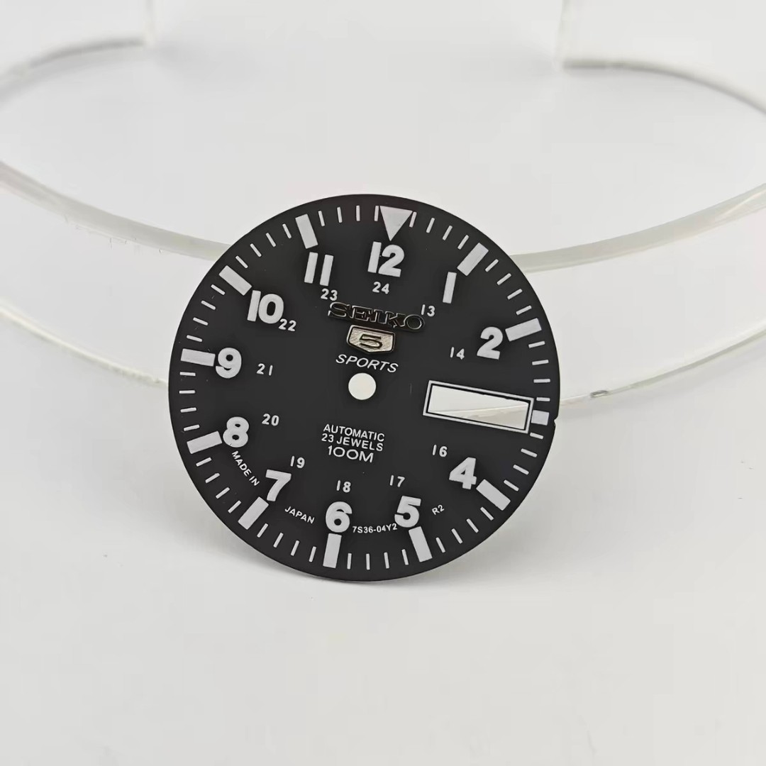 28.5mm C3 Green Luminous Watch Dial Face for NH36A Automatic Mechanical Movement
