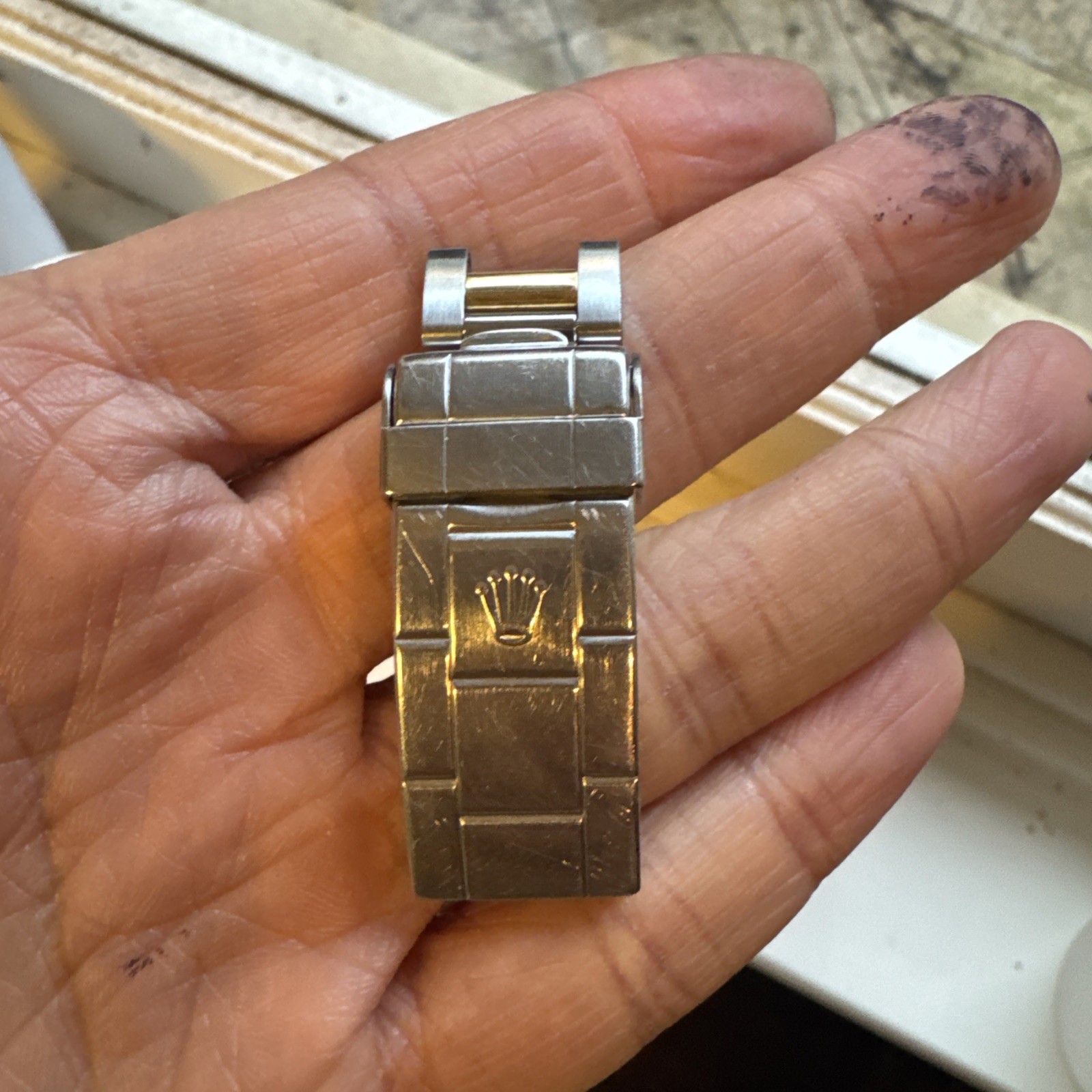 Vintage Rolex 93153-18 16613 16803 Submariner clasp U4 Circa 1988