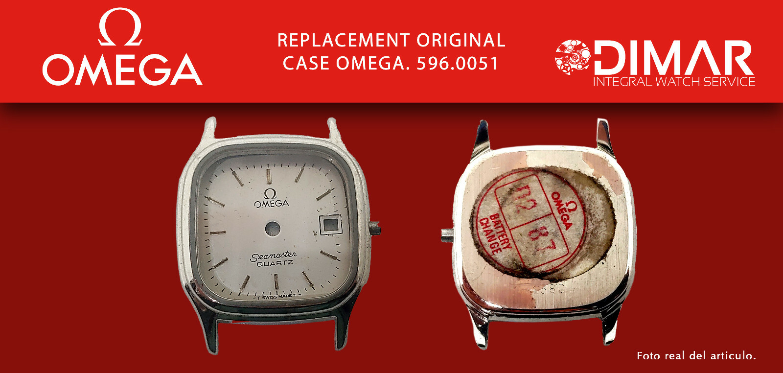 Replacement Caja/Case Original Omega Seamaster – 596.0051 – Cal.1380.