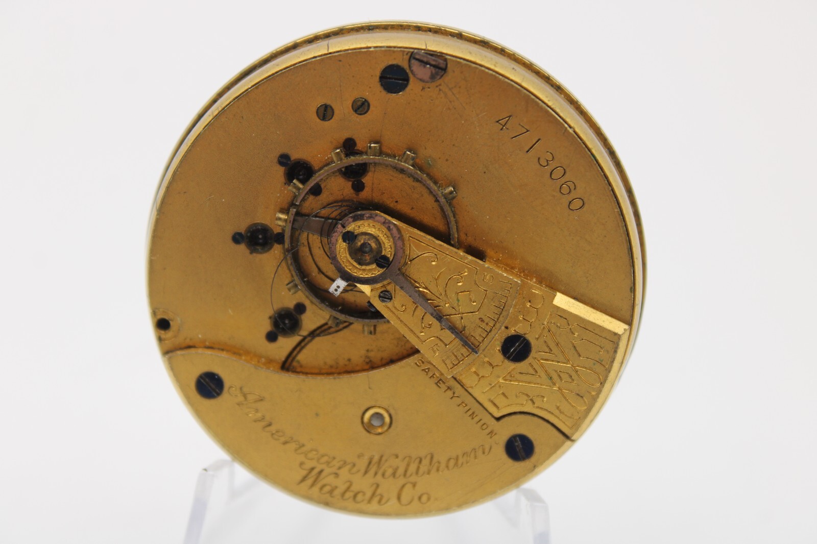 1890-1891 WALTHAM POCKET WATCH MOVEMENT 4713060 GRADE 3 18s 11j (FK)