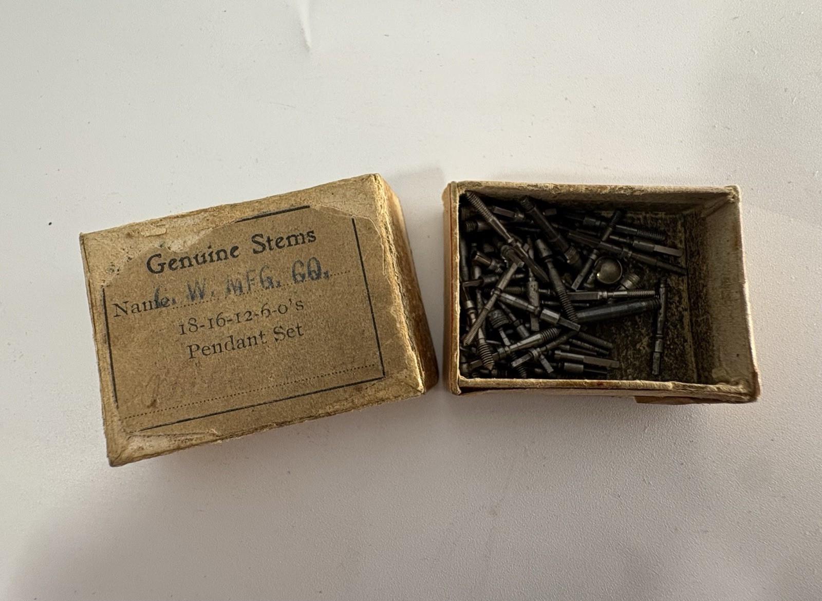 Vintage Lot Of Assorted Watch Brand Replacement Stems, Sleeves and 14k GF Crowns