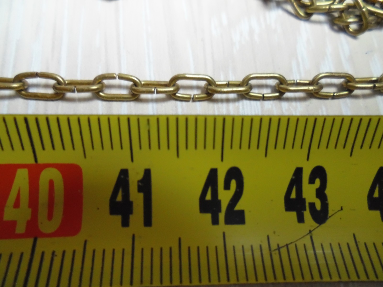 BRASS CHAIN FOR CLOCK 114″ OR 290 CM TALL NOS