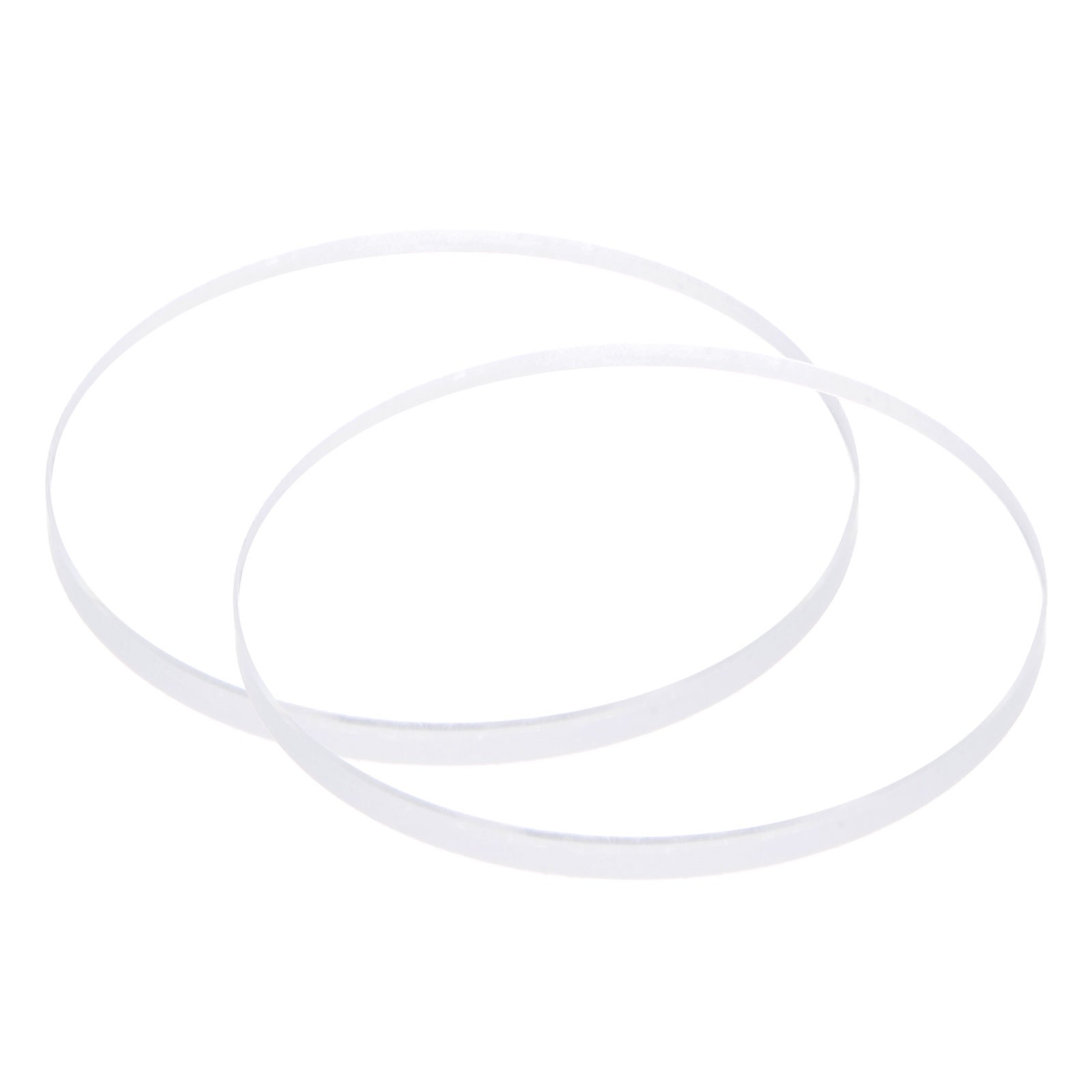 2pcs 35.5mmx3mm High Transmittance Watch Crystal Lens Glass Round Flat Mineral