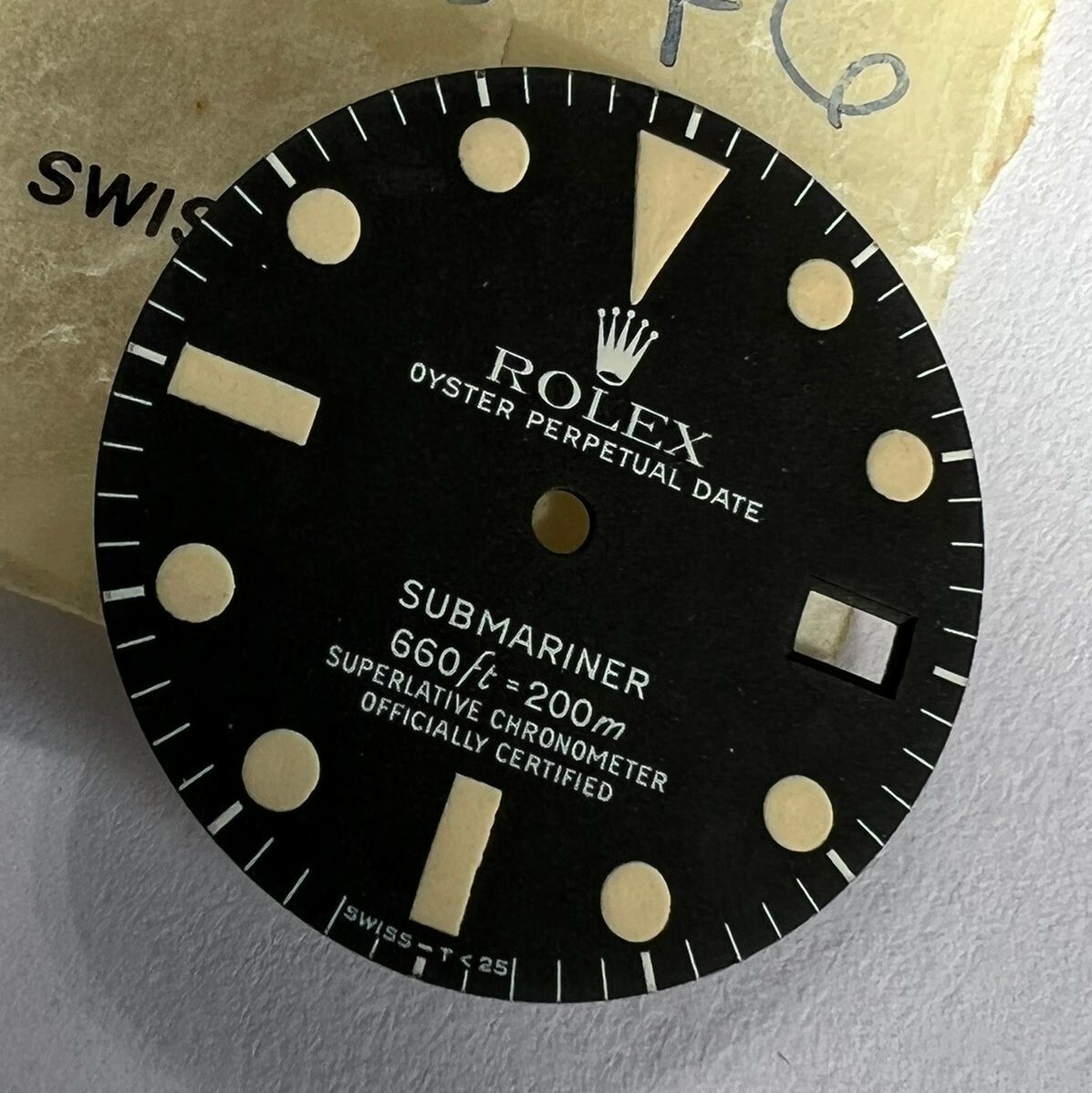 ROLEX 1680 SUBMARINER DATE DIVE 200M TRITIUM PATINA DIAL 100% GENUINE #1524
