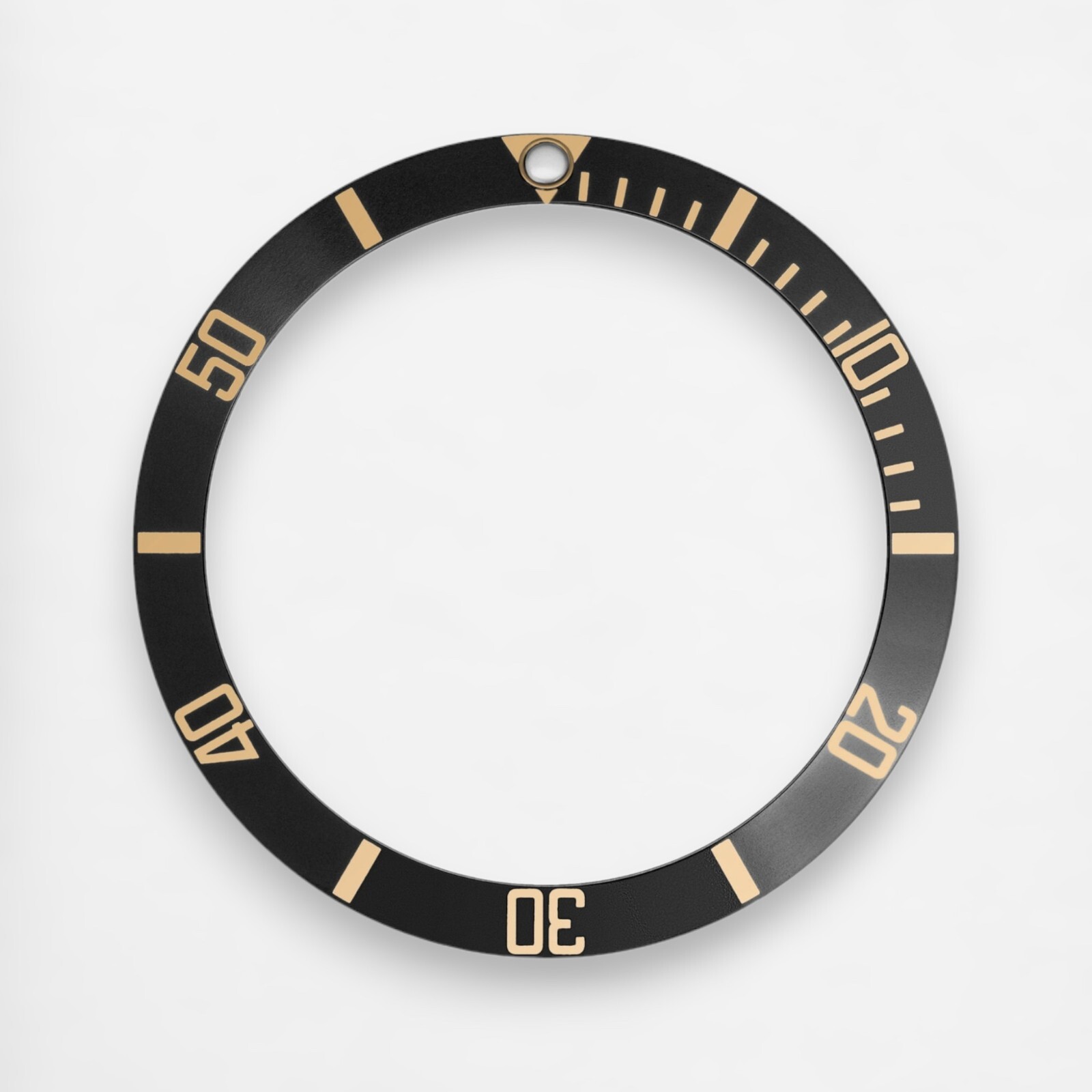 HORLOGEAR (Black/Gold) Aluminum Bezel Insert for Rolex Submariner 16613