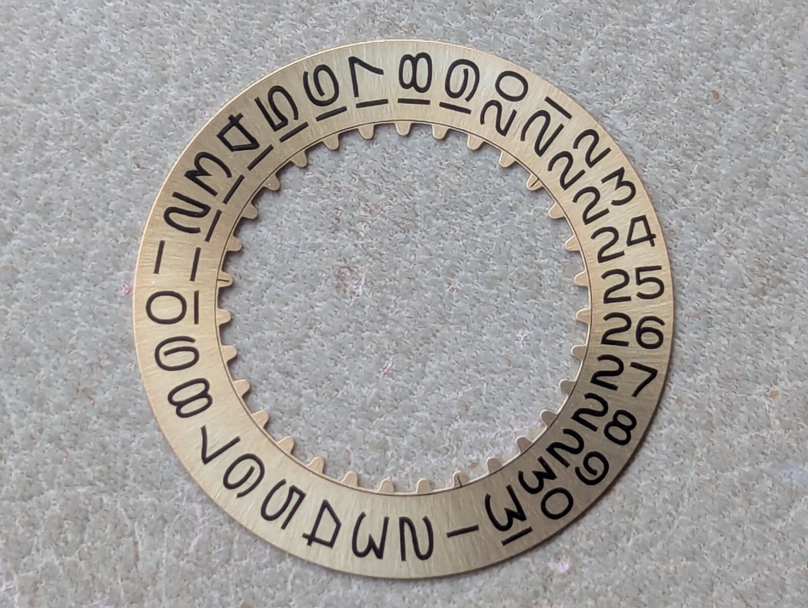 Genuine Vintage Rolex Champagne Date Wheel w/Flat Top 3’s,Open 6 & 9’s EXCEPT 26