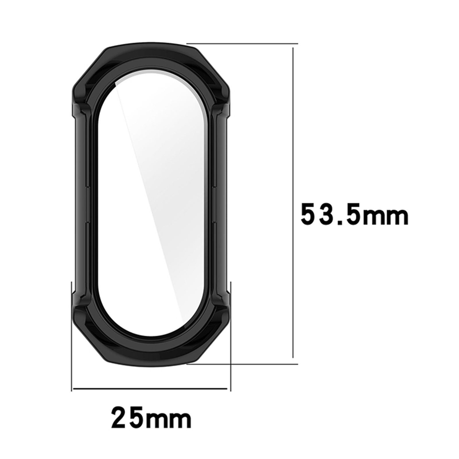 Shell Film Integrated PC + Tempered Film Watch Protective Case for Xiaomi Band8