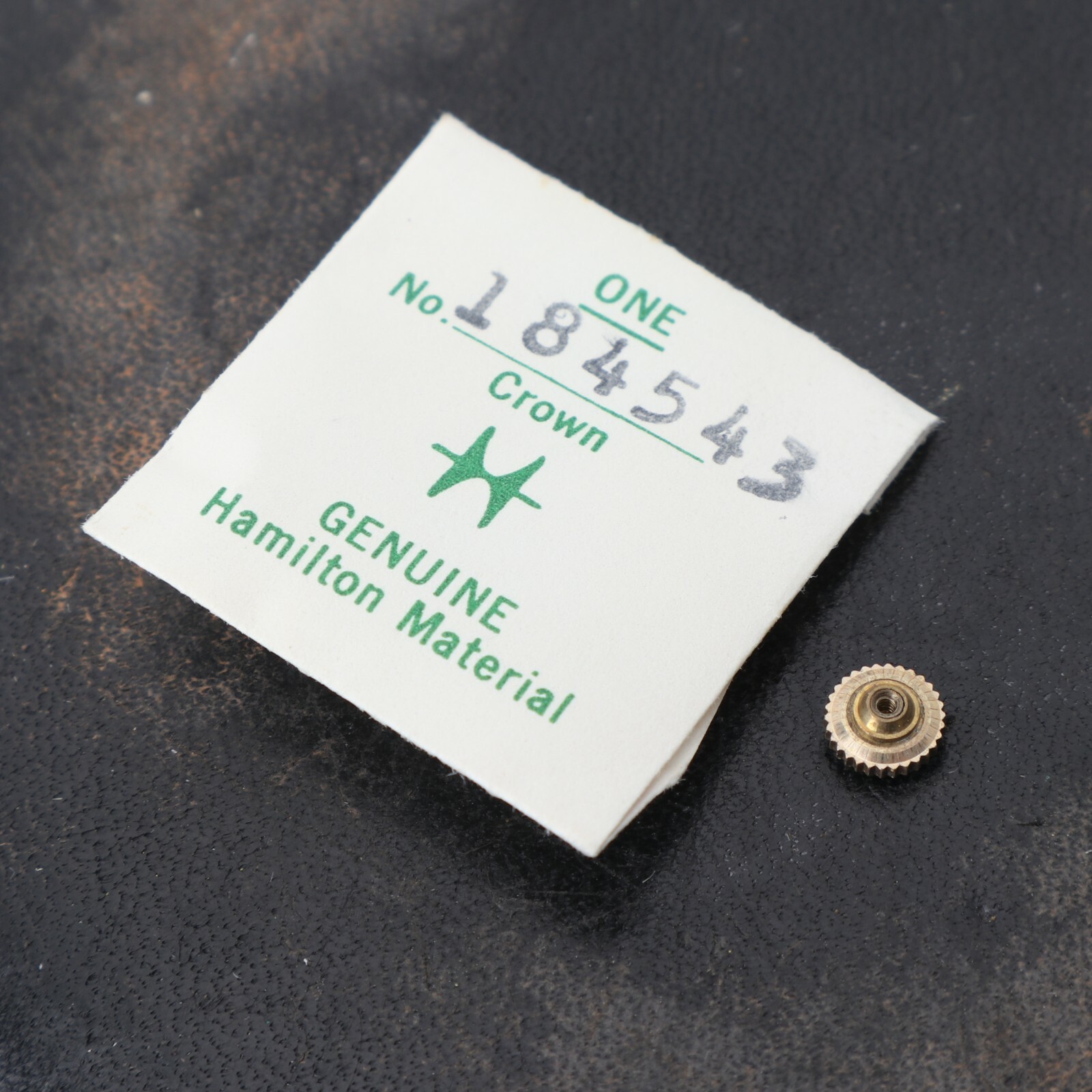 NOS Hamilton Watch Crown Part #184543 New Old Stock Genuine Watchmakers (C1D5)