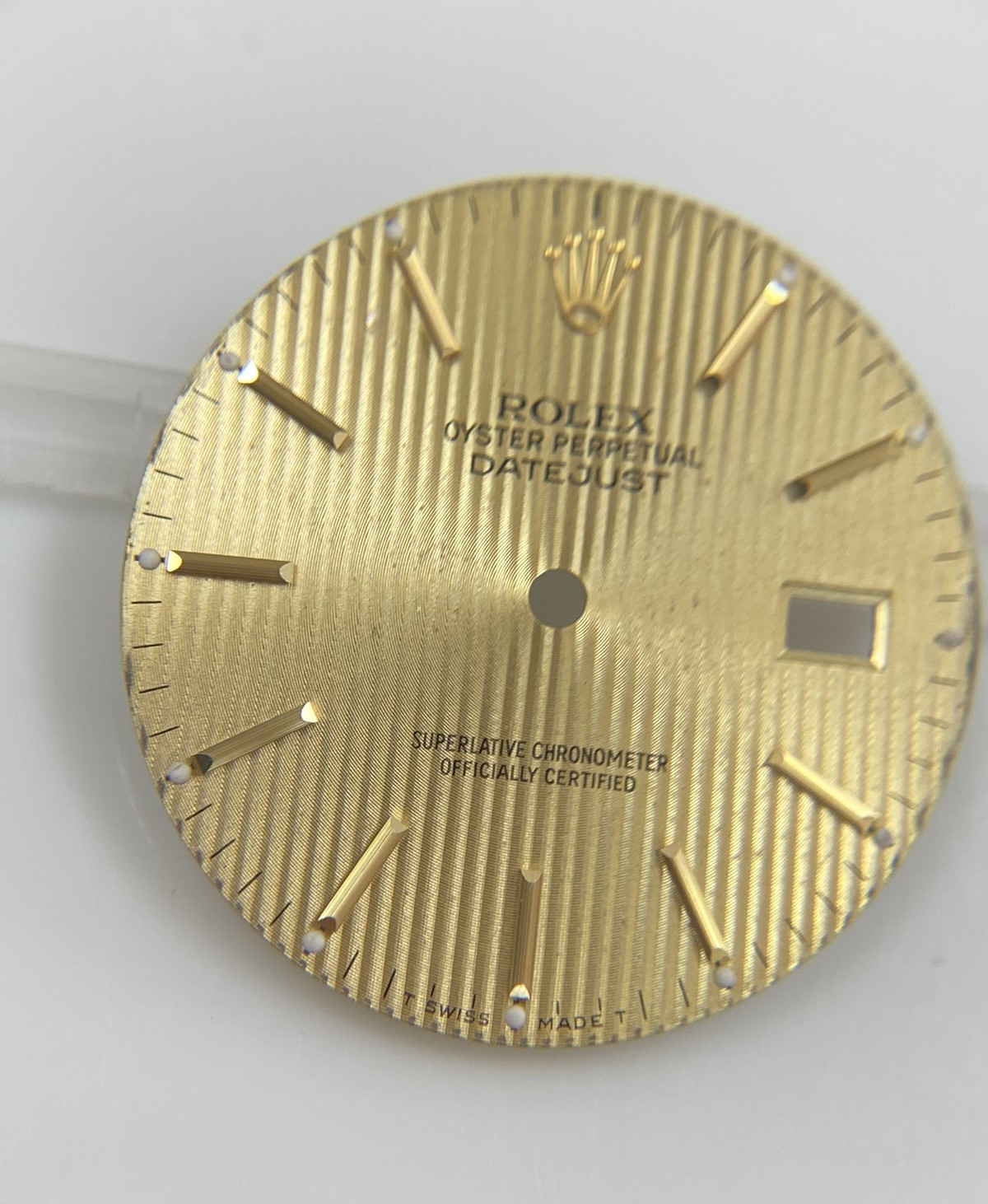 Original Rolex Datejust 16013 16233 Cal. 3035/3135 Champagne Gold Tapestry Dial
