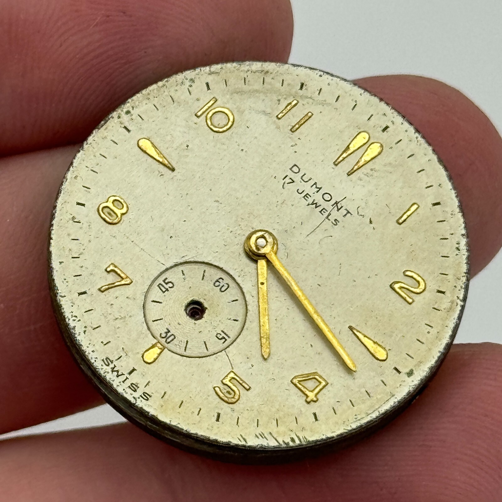 OM 125 Watch Movement Dumont Otto Meyer Men’s Manual Wind Swiss Parts 29.1mm